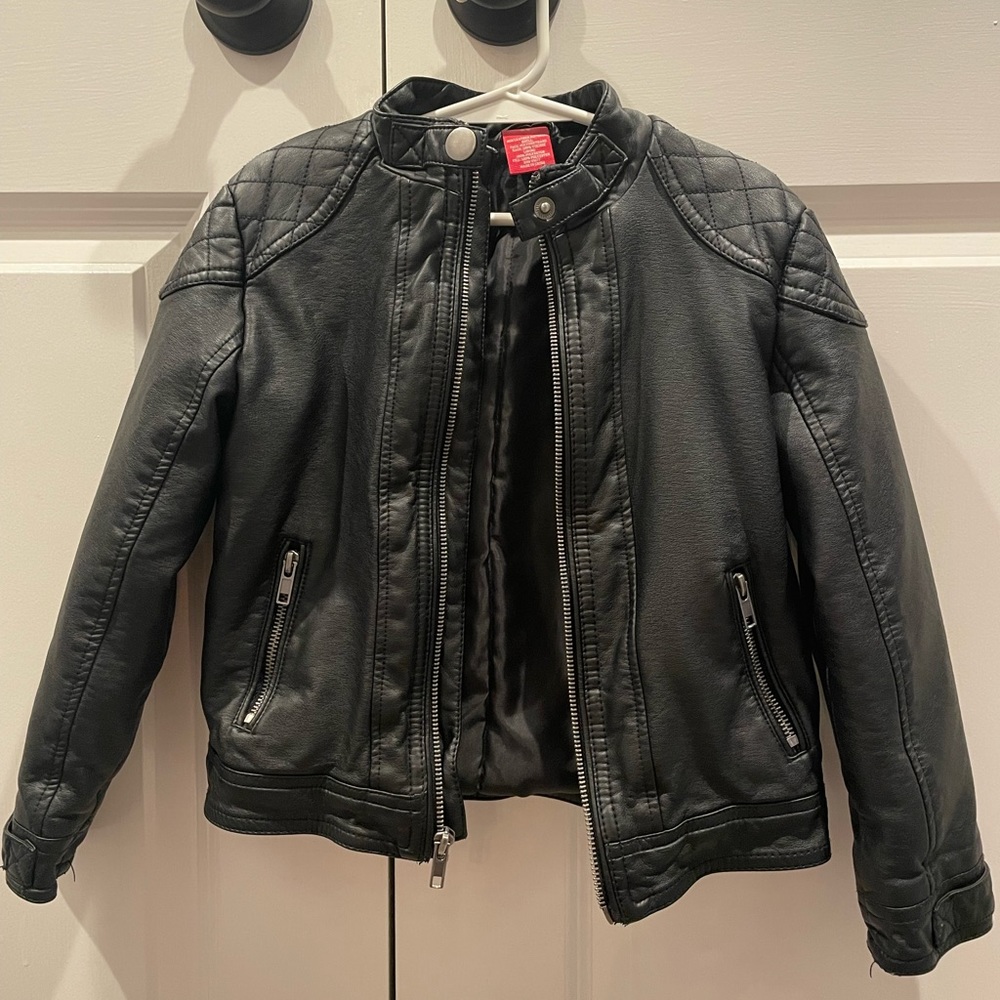 Girls Faux leather jacket